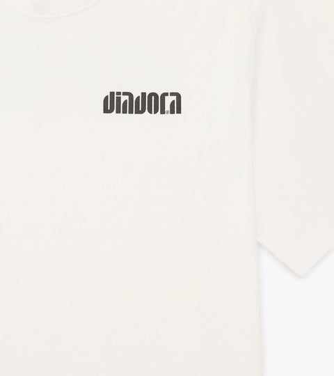 Diadora T-Shirt SS Athletic Logo In Optical White/Black