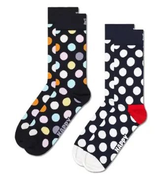 Happy Socks BDO02-9350 2-Pack Classic Big Dot Socks