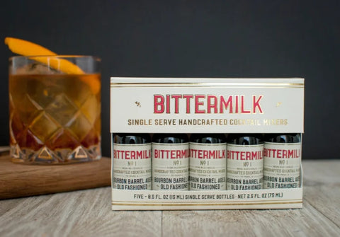 Bittermilk BITT01-SS-5 Pack- Single Serve No.1Bourbon Barrel Aged Old Fashioned Mixer