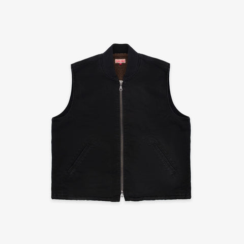 Dubbleware Dwm2502-0802 Cavva Fleece Vest - Washed Black