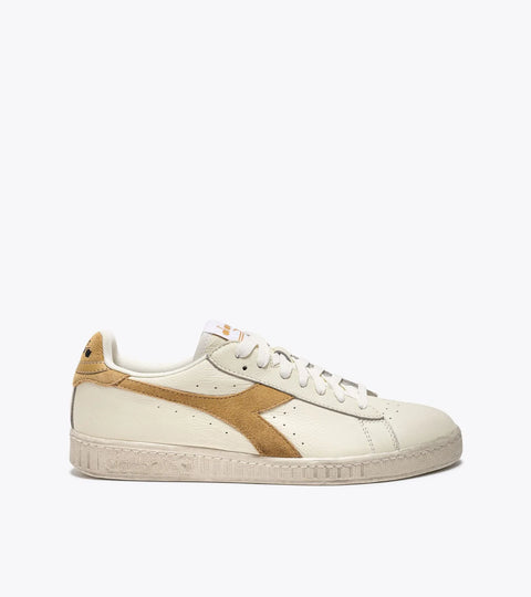 Diadora Game L Low Waxed Suede Pop In White/Latte