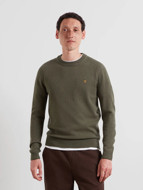 Farah F4GFF060 Maidstone Crew Sweat In Rosemary