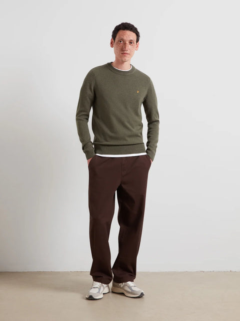 Farah F4GFF060 Maidstone Crew Sweat In Rosemary