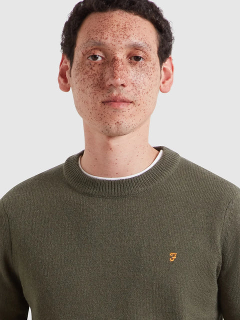 Farah F4GFF060 Maidstone Crew Sweat In Rosemary