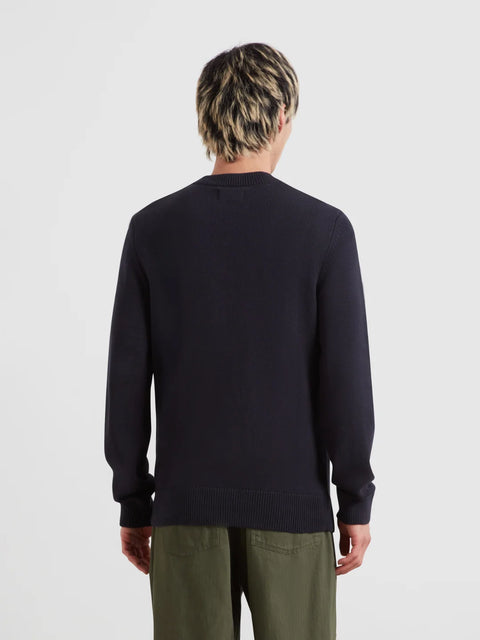 Farah F4GFG000 Shepard Crew Sweater In True Navy