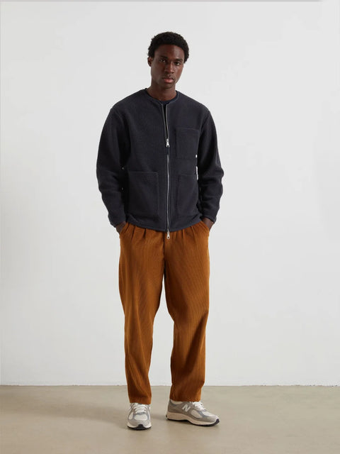 Farah F4KFF018 Fletcher Zip Thru - In True Navy
