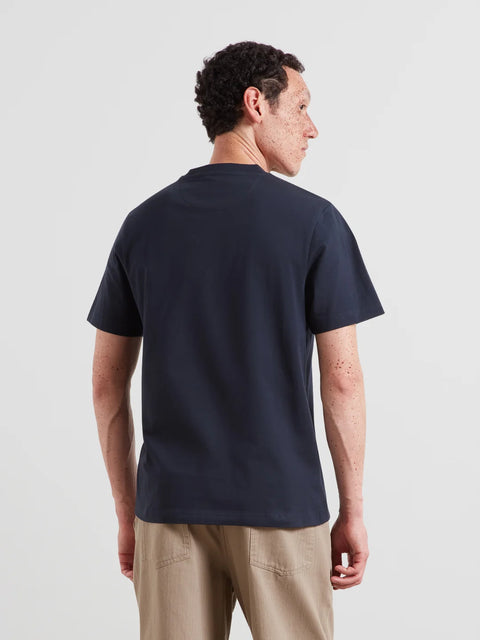 Farah F4KSG053 Clissold Graphic Tee In True Navy