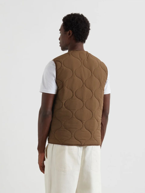 Farah F4RFF032 Campbell Vest Gilet In Clove Brown