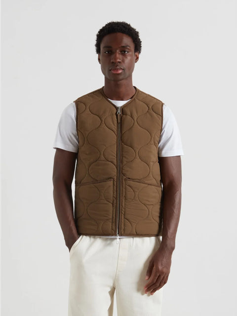 Farah F4RFF032 Campbell Vest Gilet In Clove Brown