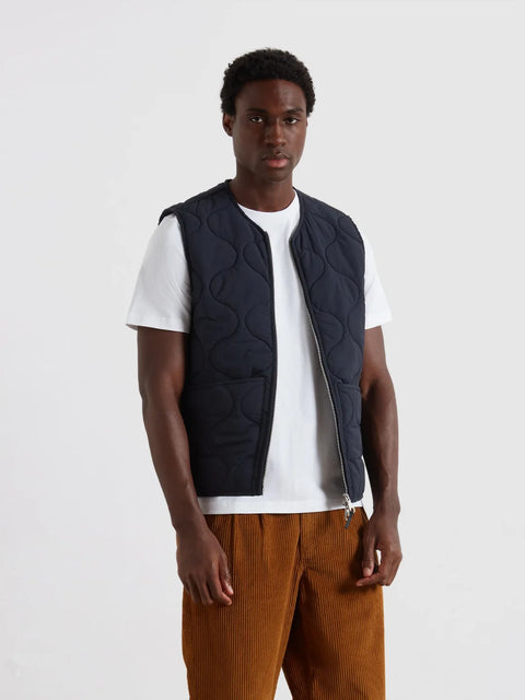 Farah F4RFF032 Campbell Vest Gilet In True Navy