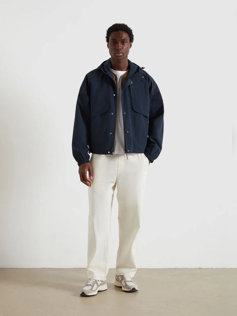 Farah F4RFF035 Shenley Hooded Jacket In True Navy