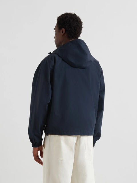 Farah F4RFF035 Shenley Hooded Jacket In True Navy