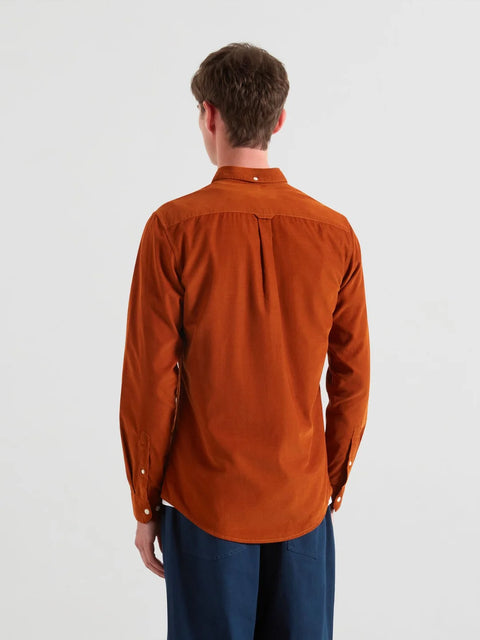 Farah F4WF9017 Fontella Cord Ls Bd In Burnt Ochre