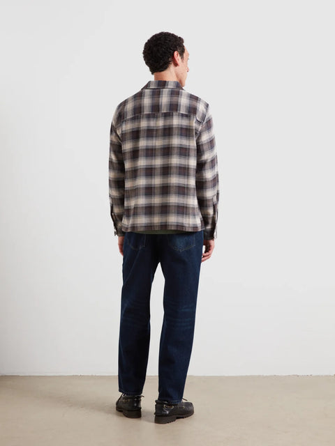 Farah F4WFF041 Lavelle Ls Check In Dark Brown