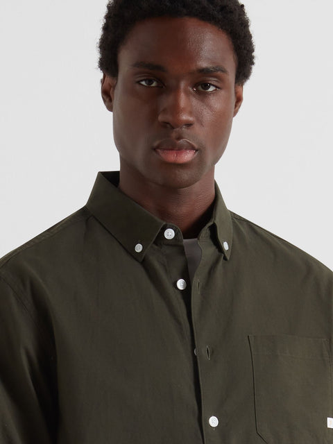Farah F4WFF048 Brewer Box Ls Bd In Evergreen