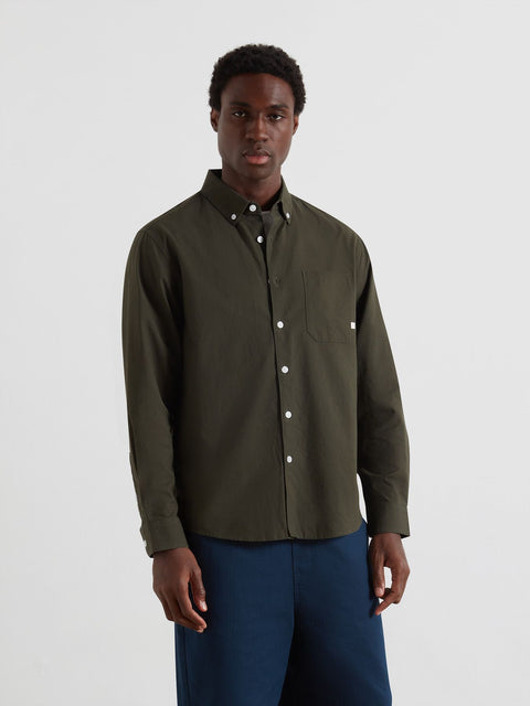 Farah F4WFF048 Brewer Box Ls Bd In Evergreen