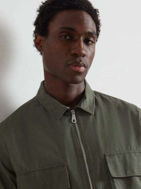 Farah F4WFF053 Murphy Ls Zip In Rosemary