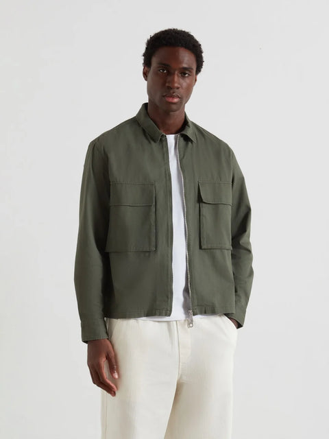 Farah F4WFF053 Murphy Ls Zip In Rosemary