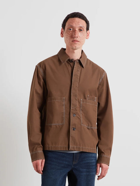 Farah F4WMG002 Mattison Ls In Dark Brown