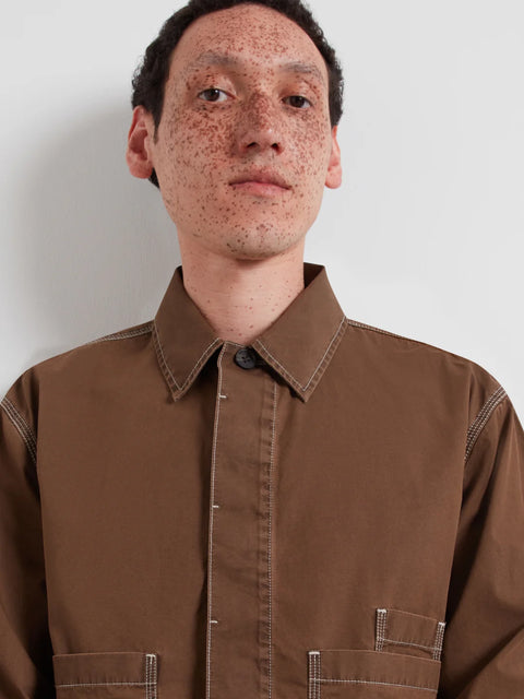 Farah F4WMG002 Mattison Ls In Dark Brown