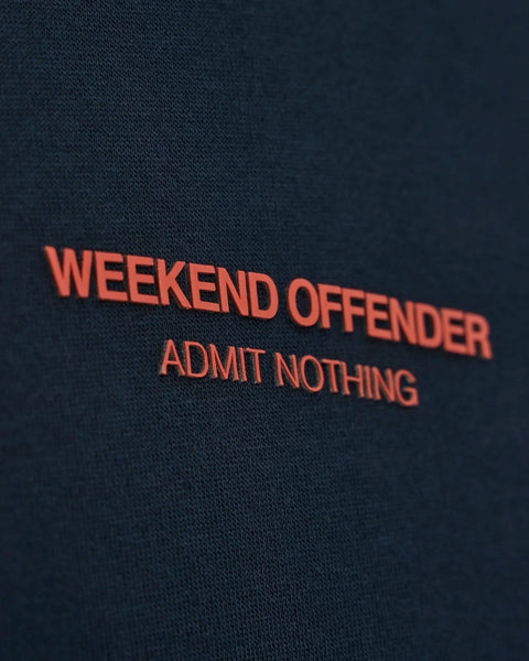 Weekend Offender Cobain Sweatshirt In Navy/Sunset