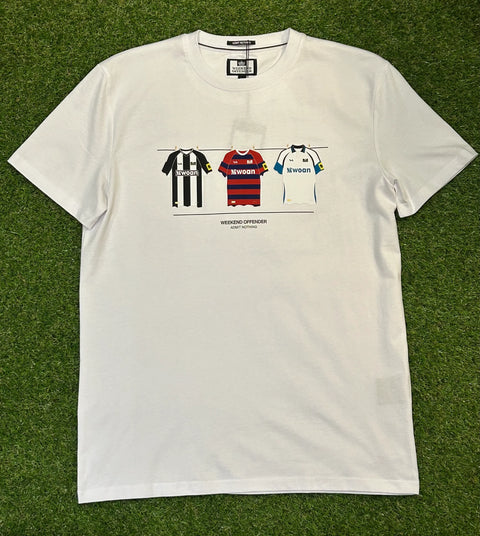 Weekend Offender Newcastle United Washing Line T Shirt In White