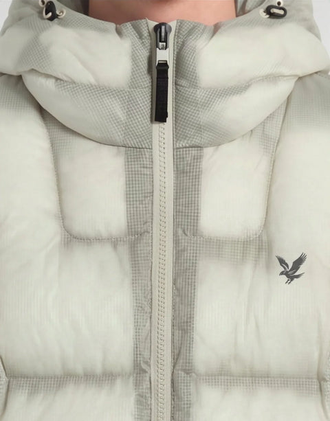 Lyle & Scott JK2507V Translucent Puffer Jacket In Putty (W503)