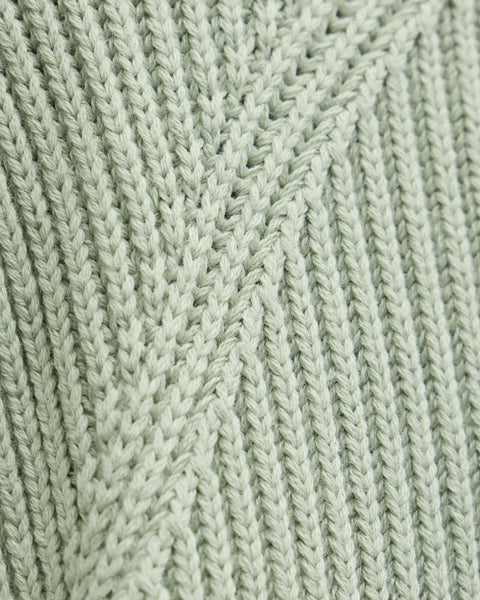 Weekend Offender Morello Rib Crew Neck Jumper In Julegree