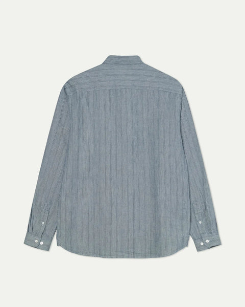 La Paz Branco Shirt In Indigo Stripes
