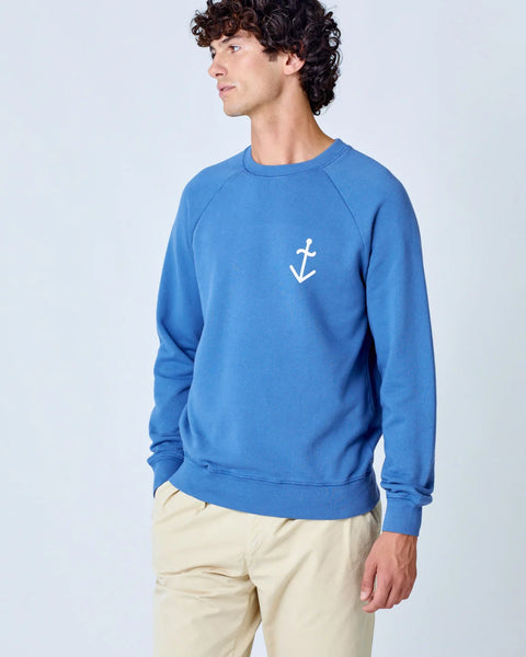 La Paz Cunha Logo Sweatshirt In Indigo/Off-White