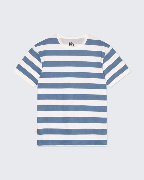 La Paz Meneres Contrast T-Shirt In Indigo Stripes