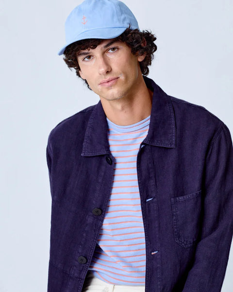 La Paz Santos Cap In Wind Blue/Sunrise Logo