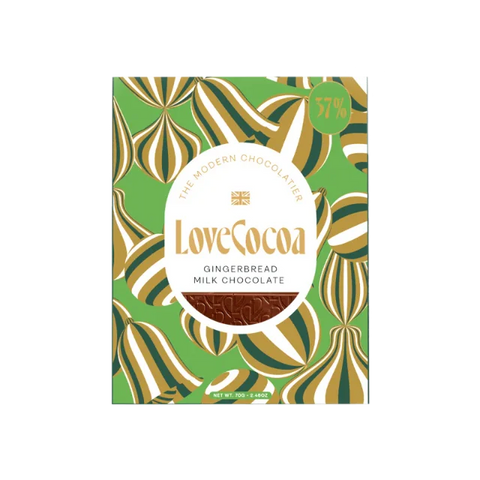 Love Cocoa 70g Gingerbread Xmas Chocolate Bar