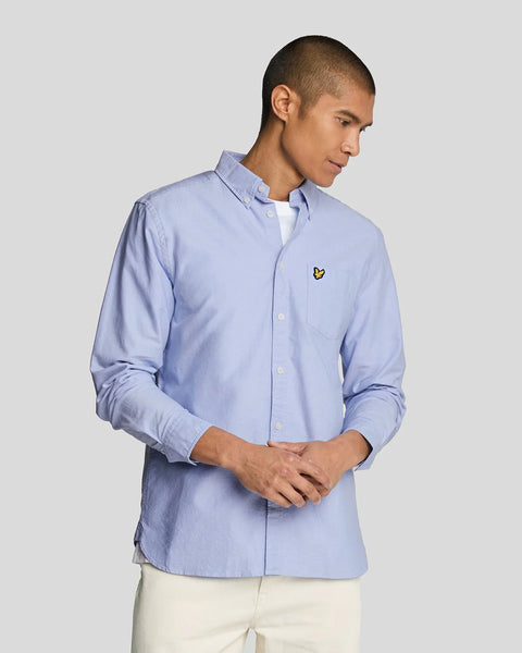 Lyle & Scott LW2112V Plain Oxford Shirt In Riviera