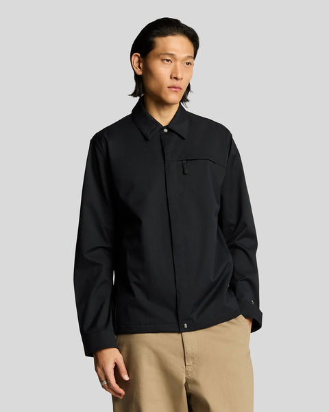 Lyle & Scott LW2240V Tech Twill Overshirt In Lacquer