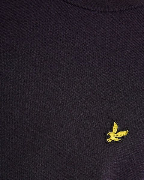 Lyle & Scott KN2449V Relaxed Short Sleeve Jumper In Z271 Dark Navy