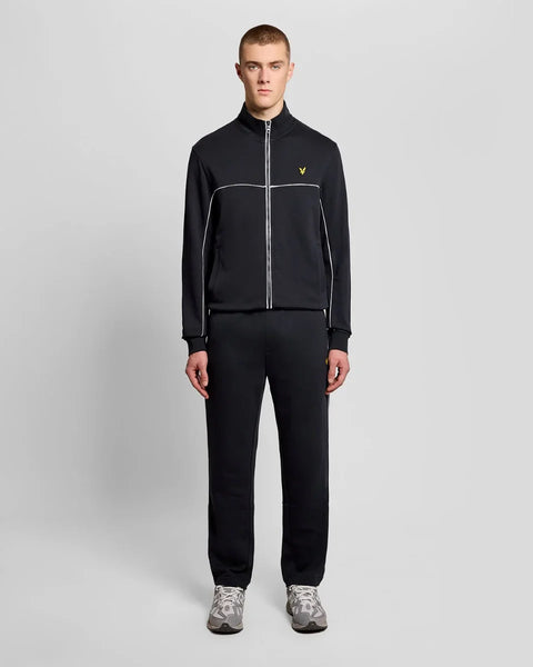 Lyle & Scott ML2507V Piped Full Zip Track Top In Z271 Dark Navy