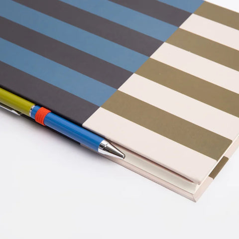 Caroline Gardner MCDP100 Stripe Slim Casebound Notebook & Pen