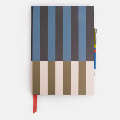 Caroline Gardner MCDP100 Stripe Slim Casebound Notebook & Pen