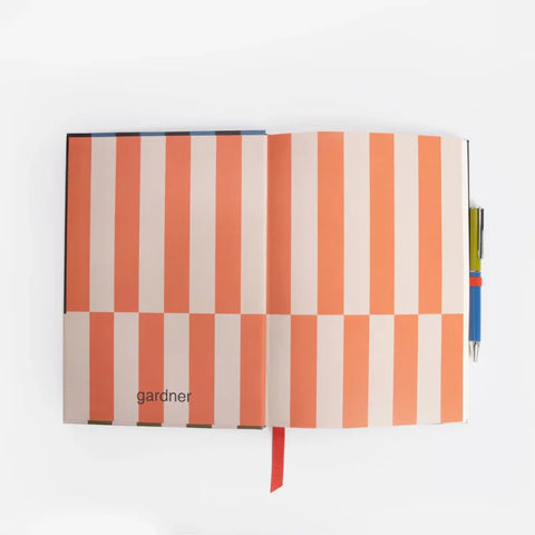 Caroline Gardner MCDP100 Stripe Slim Casebound Notebook & Pen