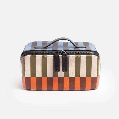 Caroline Gardner MDWB100 Stripe Diagonal Zip Large Washbag