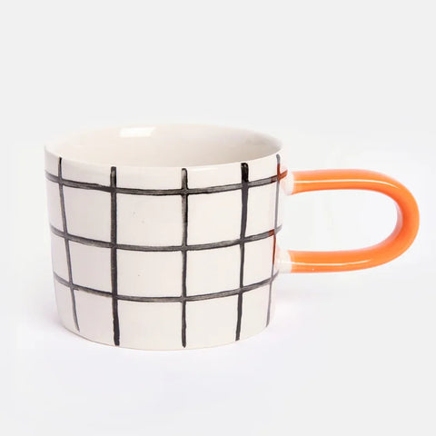 Caroline Gardner MGG110 Mono Grid Mug