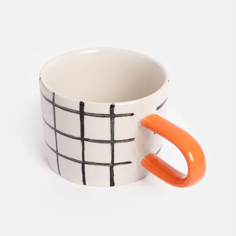 Caroline Gardner MGG110 Mono Grid Mug