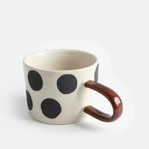 Caroline Gardner MGG119 Mono Scattered Dots Mug