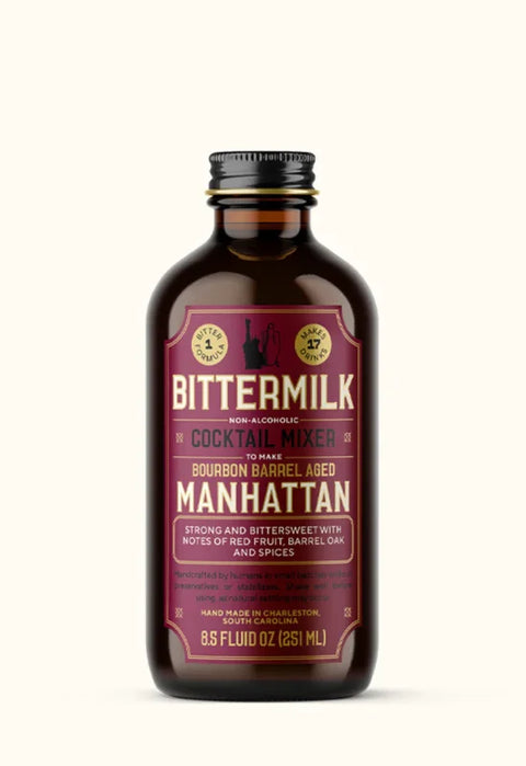 Bittermilk BITT-MAN Bourbon Barrel Aged Manhattan Cocktail Mixer