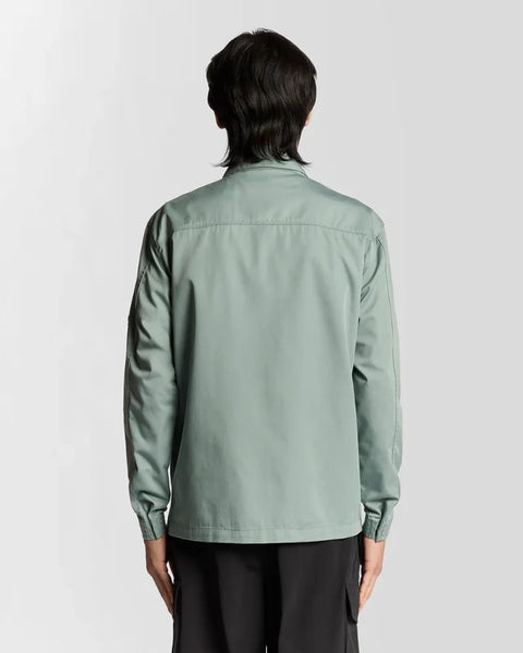 Lyle & Scott LW2320V Multi Pocket Overshirt In Cold Mint