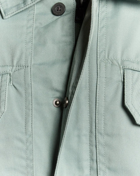 Lyle & Scott LW2320V Multi Pocket Overshirt In Cold Mint