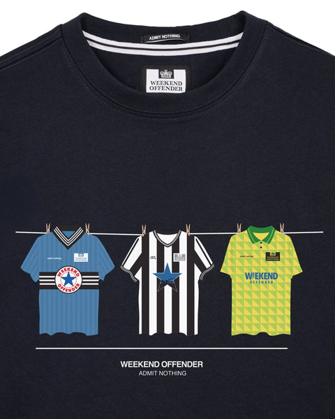 Weekend Offender Newcastle Shirts T-Shirt In Navy