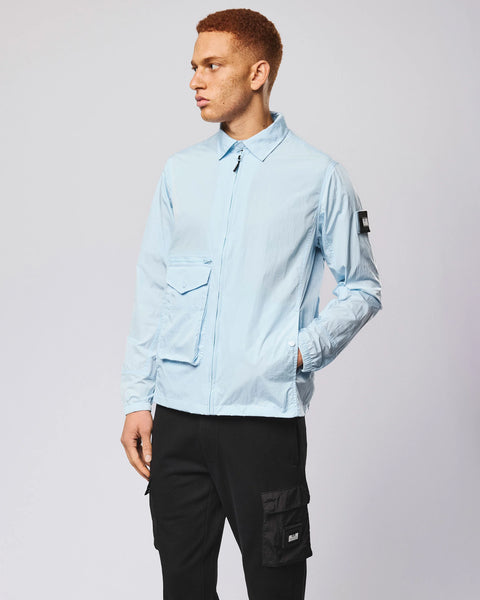 Weekend Offender Vinnie Overshirt In Sky