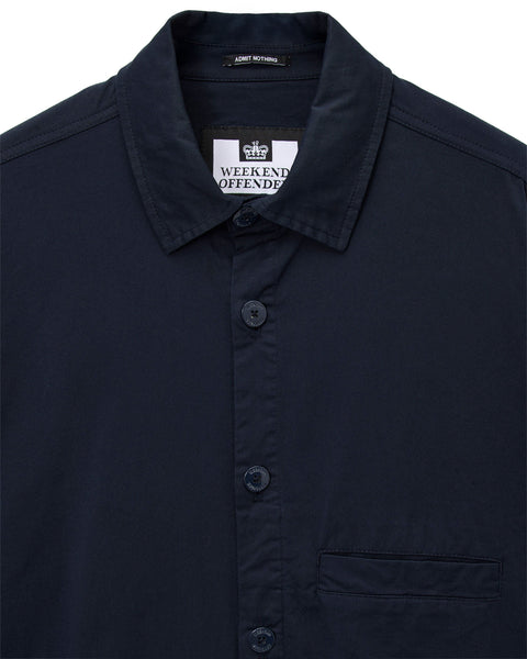 Weekend Offender Jerada Overshirt In Navy